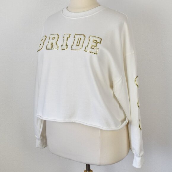 Baevely BRIDE Cropped Sweatshirt NEW - 2XL - Picture 3 of 11